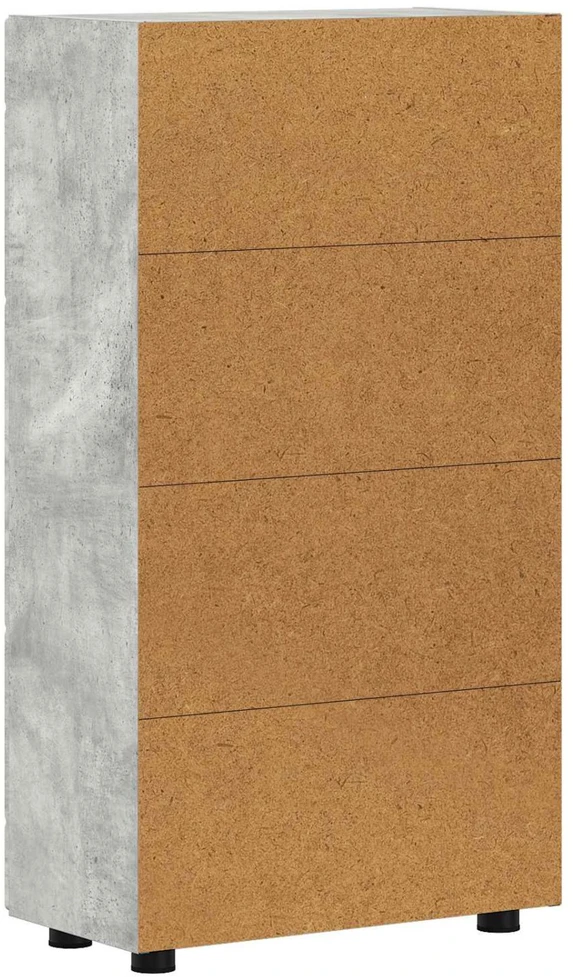 Kabalas FLORIN 55,5 x 29 x 100 cm Betono pilka Apdirbta mediena
