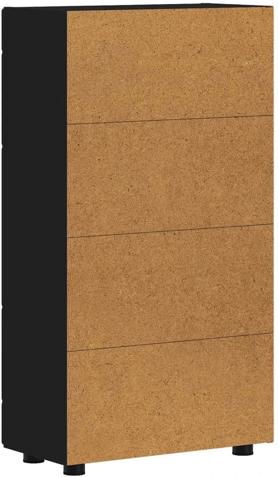Kabalas FLORIN 55,5 x 29 x 100 cm Juoda Apdirbta mediena