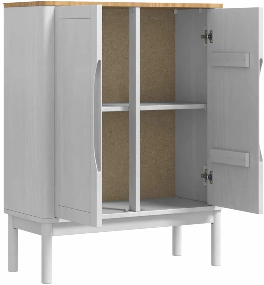 Kabalas FLORO Balta 70 x 30 x 70,5 cm Kietas pušies medis