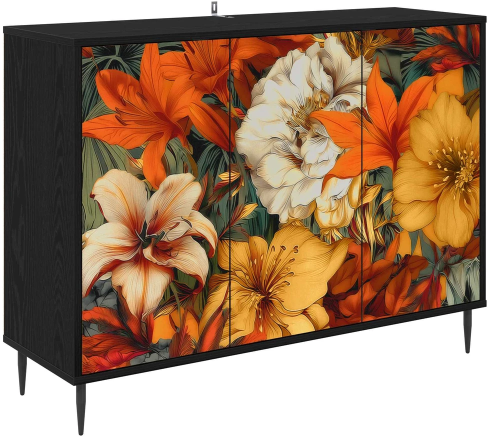 Kabalas GENNEP Juodojo ąžuolo 102 x 33 x 76 cm Apdirbta mediena