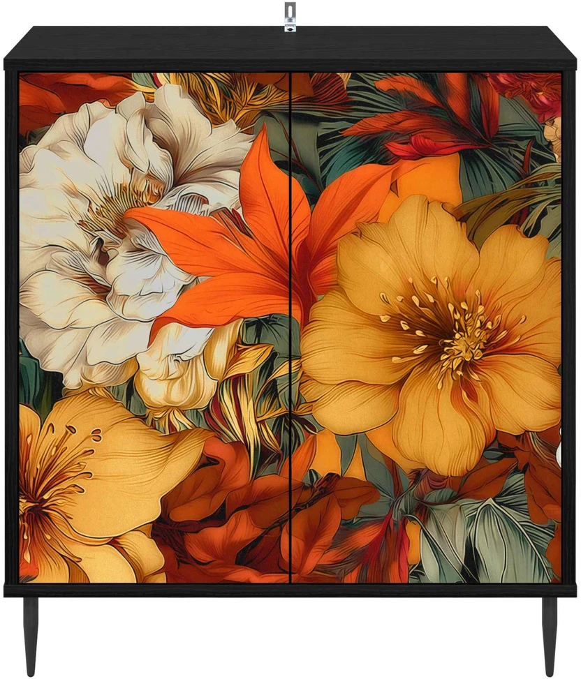 Kabalas GENNEP Juodojo ąžuolo 69 x 33 x 76 cm Apdirbta mediena