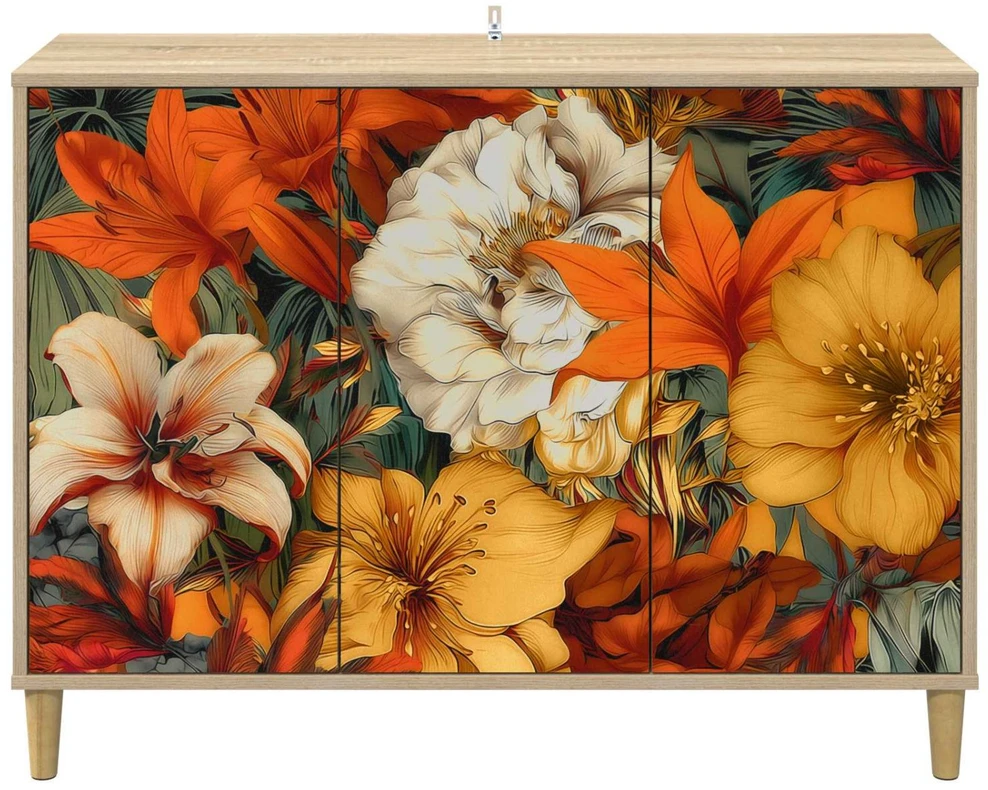 Kabalas GENNEP Sonoma ąžuolo 102 x 33 x 75 cm Apdirbta mediena