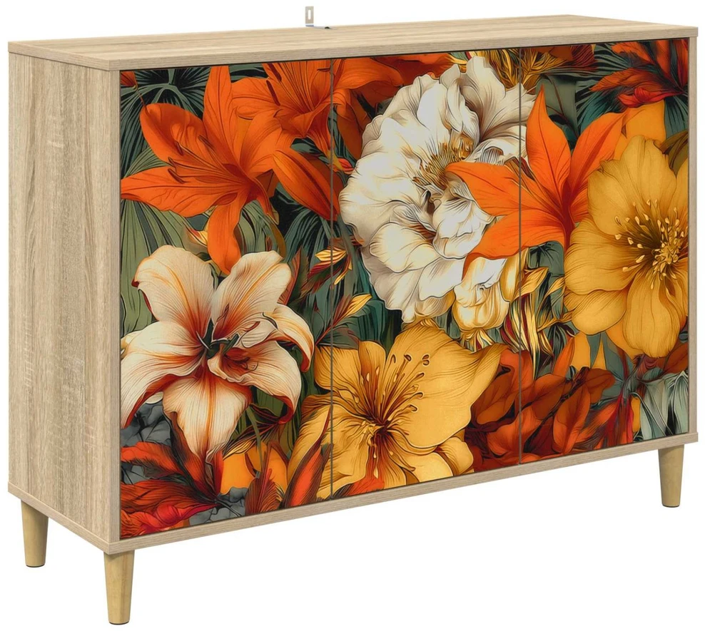 Kabalas GENNEP Sonoma ąžuolo 102 x 33 x 75 cm Apdirbta mediena
