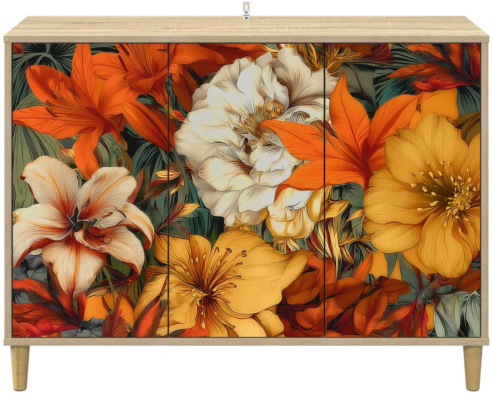 Kabalas GENNEP Sonoma ąžuolo 102 x 33 x 75 cm Apdirbta mediena