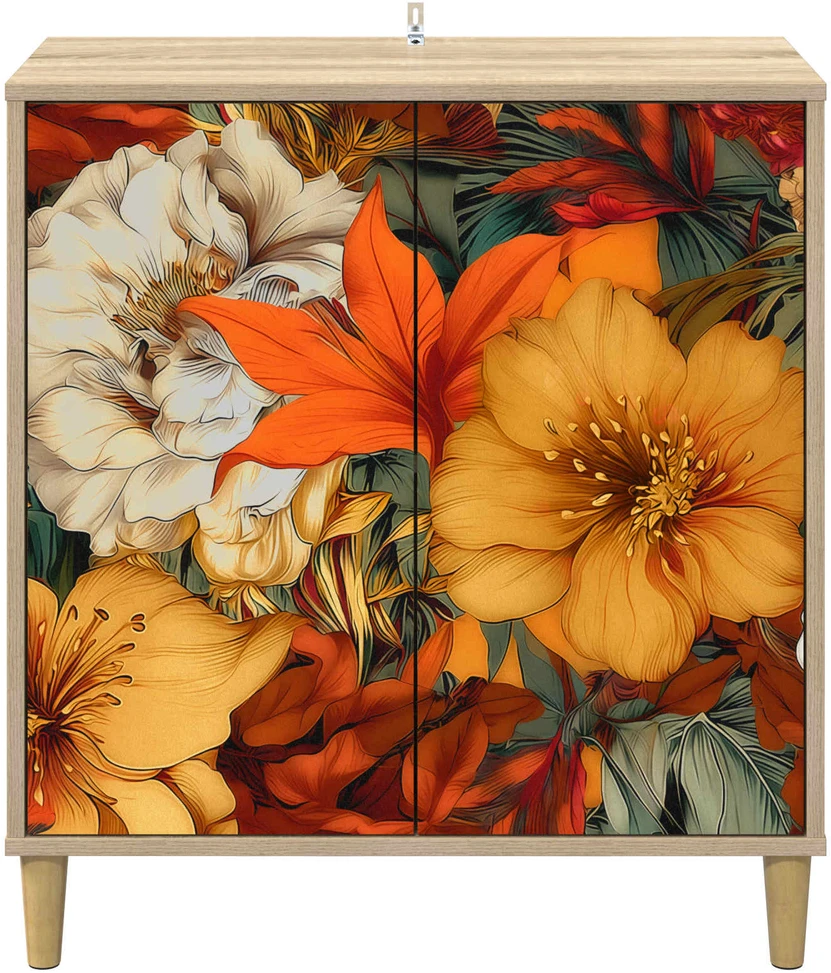 Kabalas GENNEP Sonoma ąžuolo 69 x 33 x 75 cm Apdirbta mediena