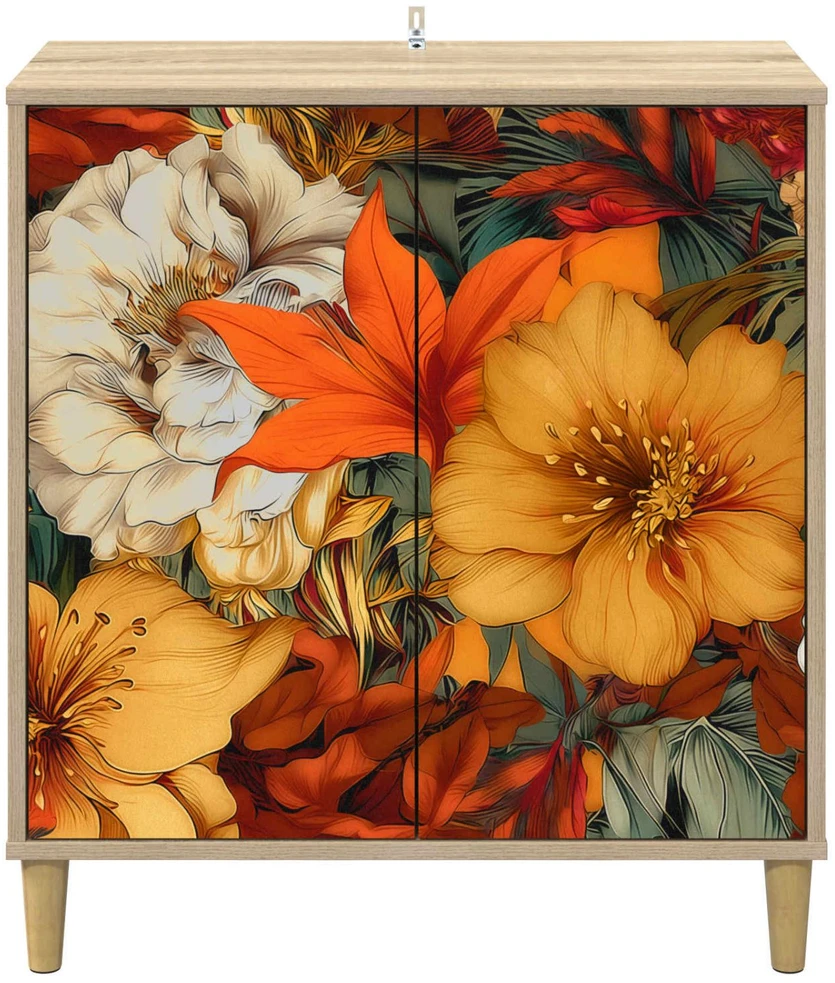 Kabalas GENNEP Sonoma ąžuolo 69 x 33 x 75 cm Apdirbta mediena