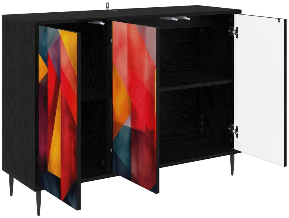 Kabalas HEESCH Juodojo ąžuolo 102 x 33 x 76 cm Apdirbta mediena