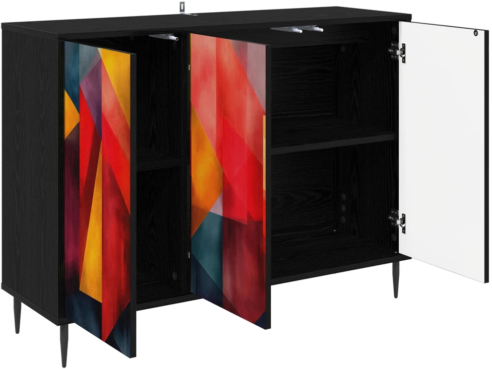 Kabalas HEESCH Juodojo ąžuolo 102 x 33 x 76 cm Apdirbta mediena