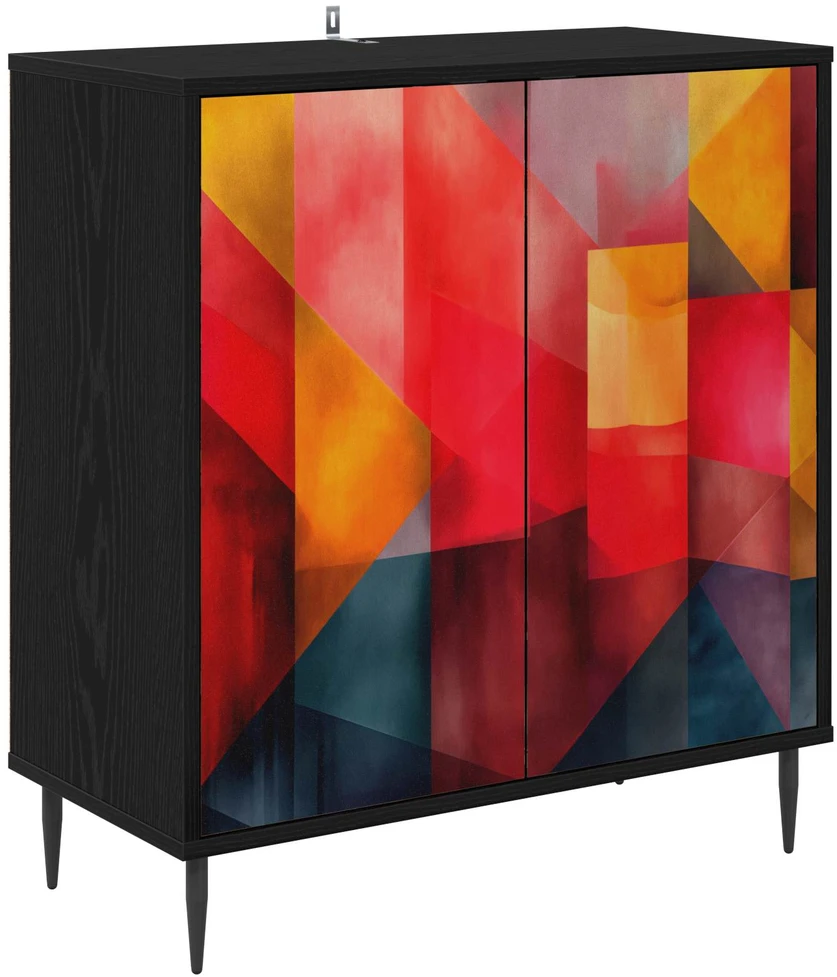 Kabalas HEESCH Juodojo ąžuolo 69 x 33 x 76 cm Apdirbta mediena