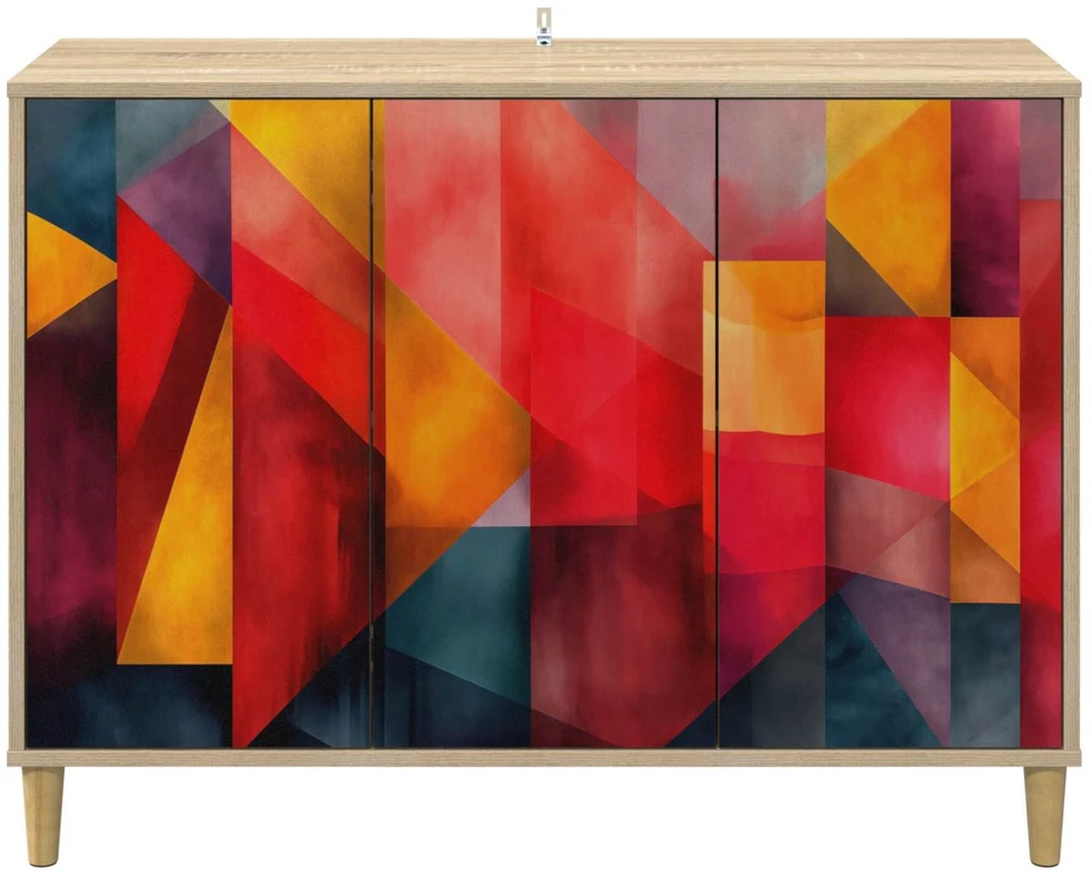 Kabalas HEESCH Sonoma ąžuolo 102 x 33 x 75 cm Apdirbta mediena