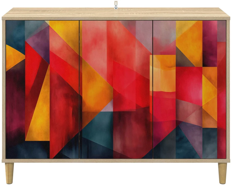 Kabalas HEESCH Sonoma ąžuolo 102 x 33 x 75 cm Apdirbta mediena