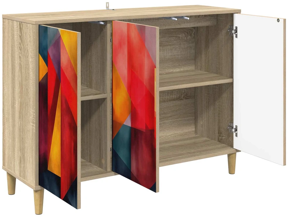 Kabalas HEESCH Sonoma ąžuolo 102 x 33 x 75 cm Apdirbta mediena