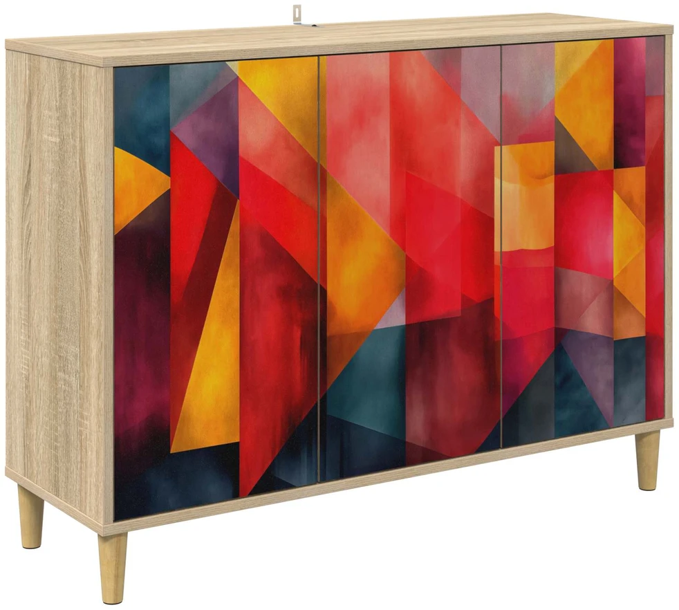 Kabalas HEESCH Sonoma ąžuolo 102 x 33 x 75 cm Apdirbta mediena