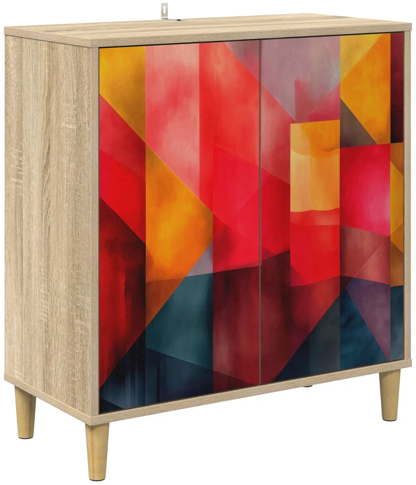 Kabalas HEESCH Sonoma ąžuolo 69 x 33 x 75 cm Apdirbta mediena