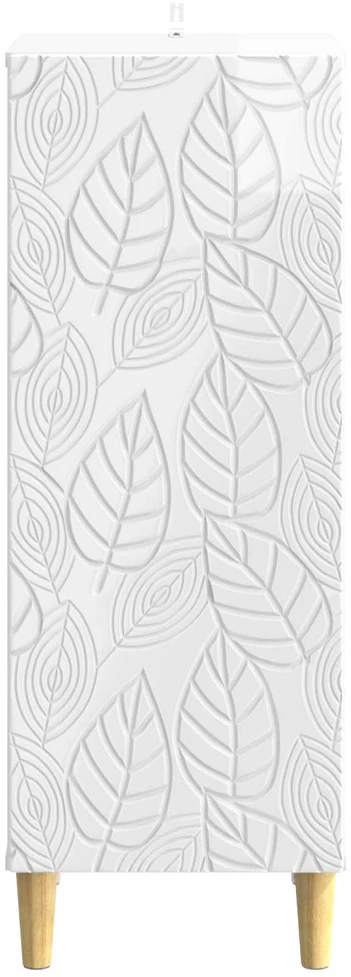 Kabalas Itin blizgi balta 33 x 34,5 x 90 cm Apdirbta mediena
