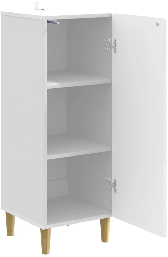 Kabalas Itin blizgi balta 33 x 34,5 x 90 cm Apdirbta mediena