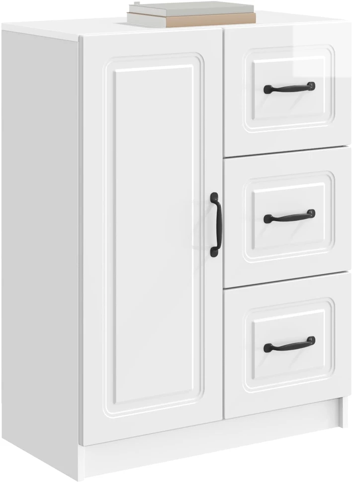 Kabalas Itin blizgi balta 66 x 34,5 x 87 cm Apdirbta mediena