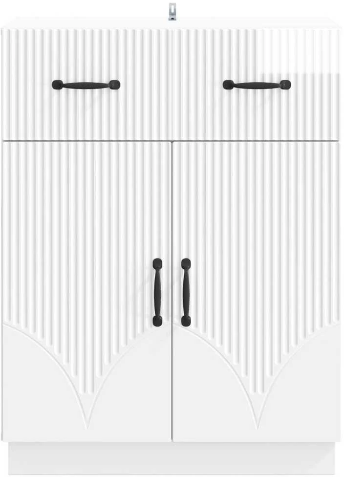 Kabalas Itin blizgi balta 66 x 34,5 x 87 cm Apdirbta mediena
