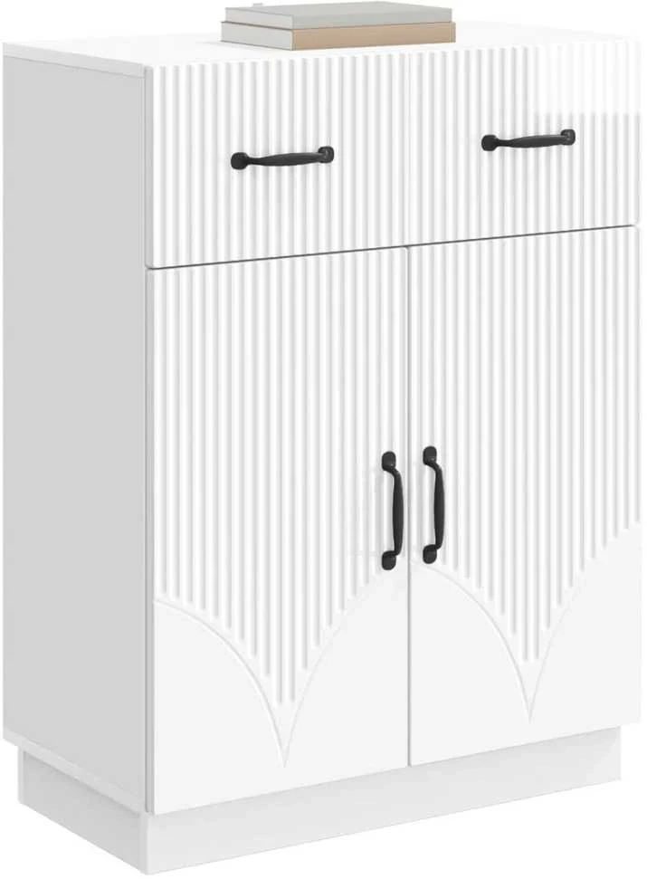 Kabalas Itin blizgi balta 66 x 34,5 x 87 cm Apdirbta mediena