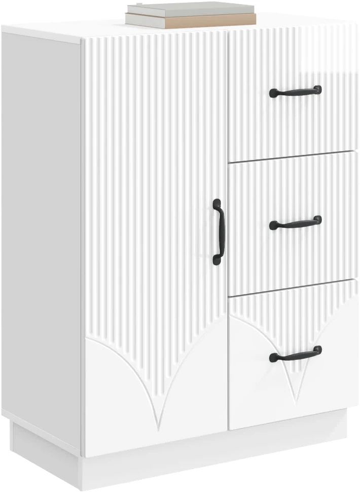 Kabalas Itin blizgi balta 66 x 34,5 x 87 cm Apdirbta mediena