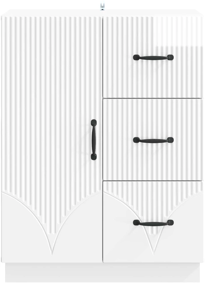Kabalas Itin blizgi balta 66 x 34,5 x 87 cm Apdirbta mediena