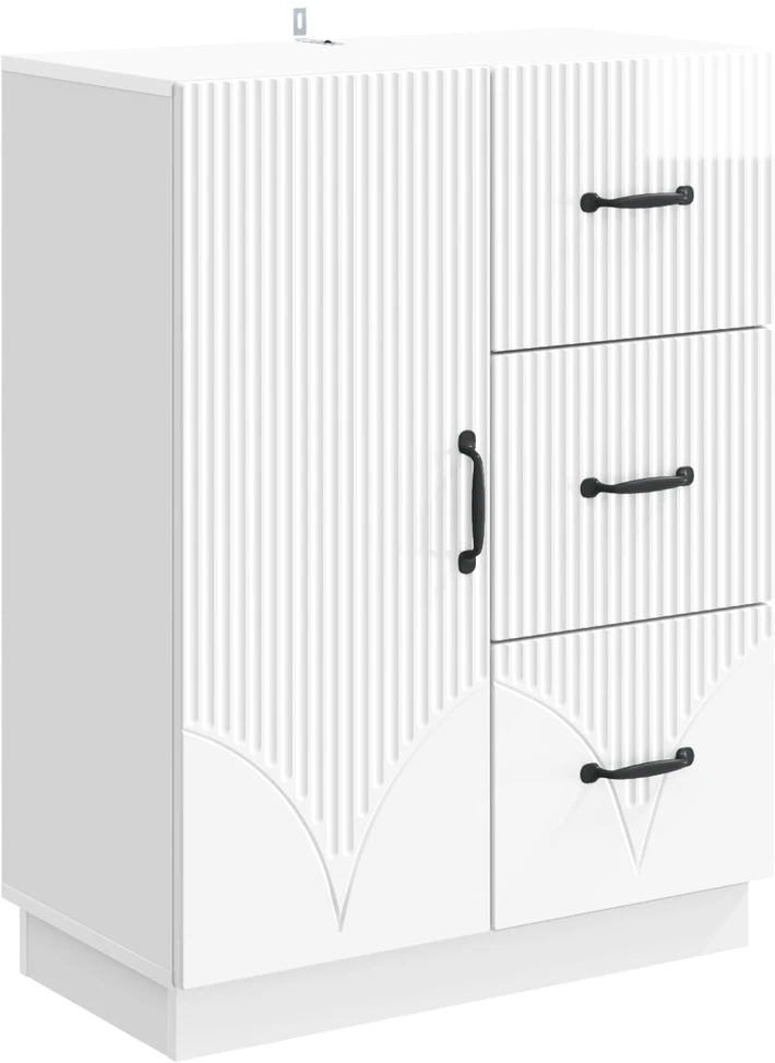 Kabalas Itin blizgi balta 66 x 34,5 x 87 cm Apdirbta mediena
