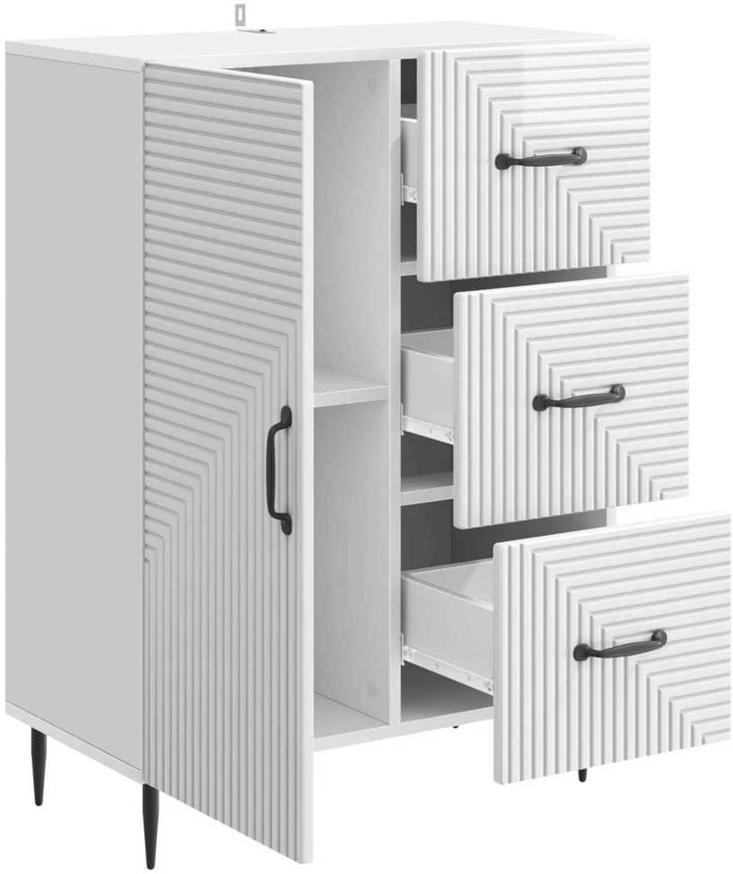 Kabalas Itin blizgi balta 66 x 34,5 x 89,5 cm Apdirbta mediena