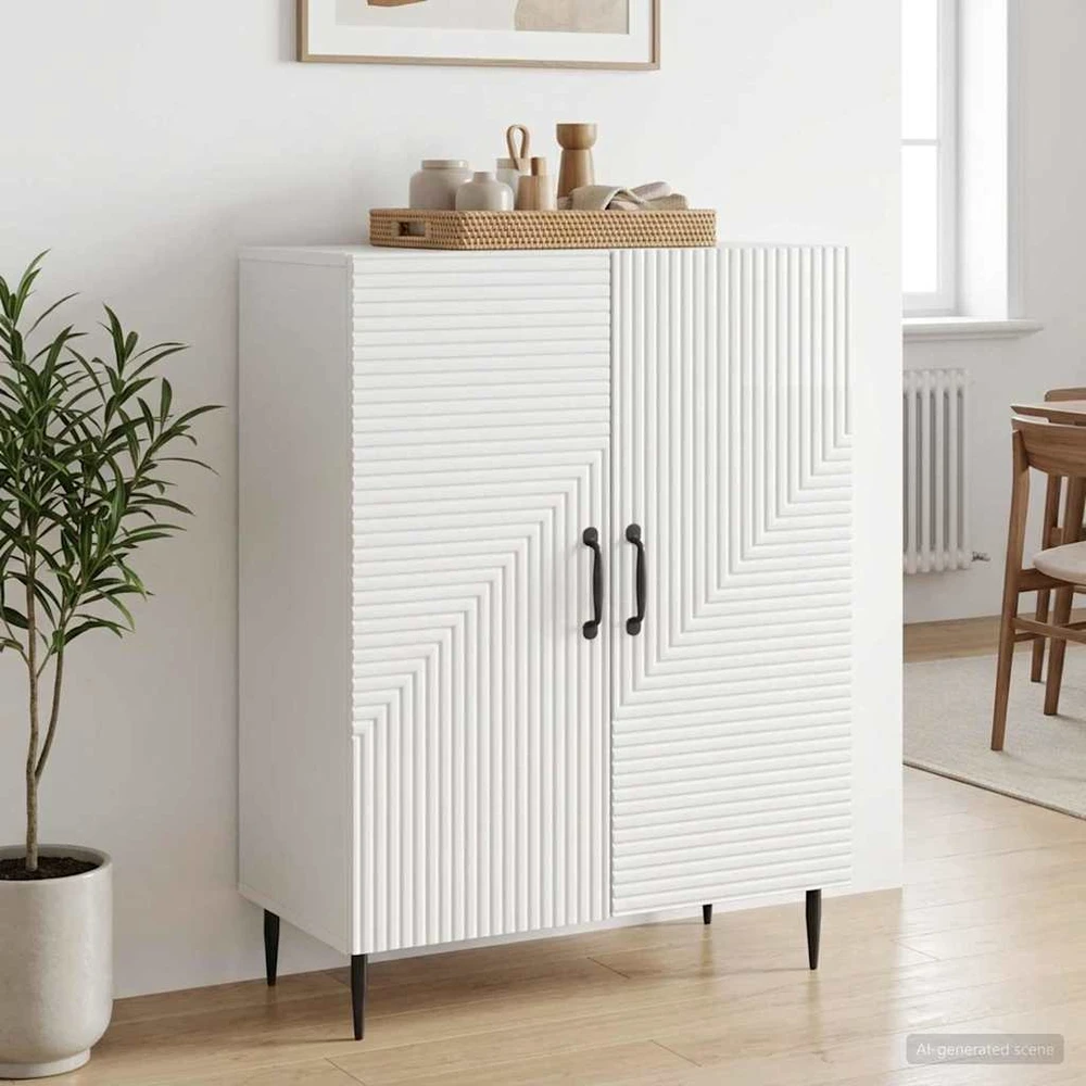 Kabalas Itin blizgi balta 66 x 34,5 x 89,5 cm Apdirbta mediena