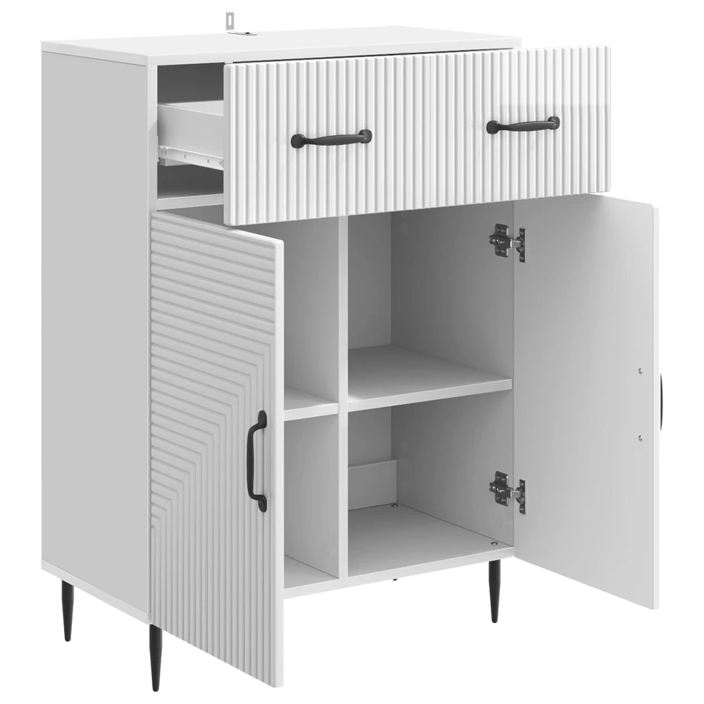 Kabalas Itin blizgi balta 66 x 34,5 x 89,5 cm Apdirbta mediena