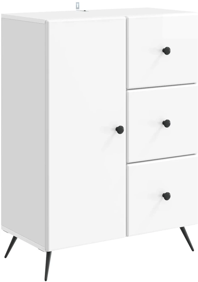 Kabalas Itin blizgi balta 66 x 34,5 x 90 cm Apdirbta mediena