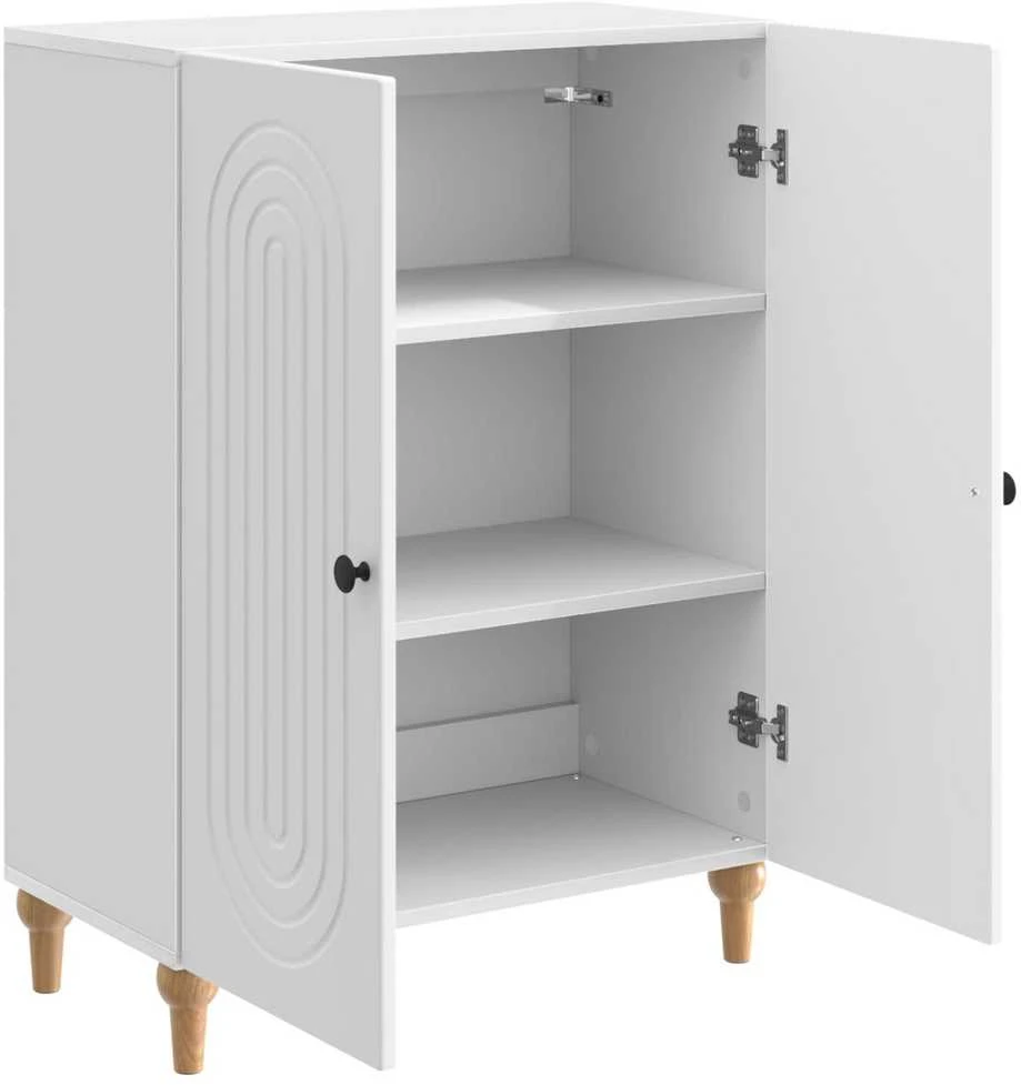 Kabalas Itin blizgi balta 66 x 34,5 x 90 cm Apdirbta mediena