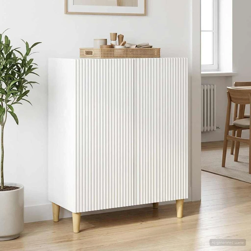 Kabalas Itin blizgi balta 66 x 34,5 x 90 cm Apdirbta mediena