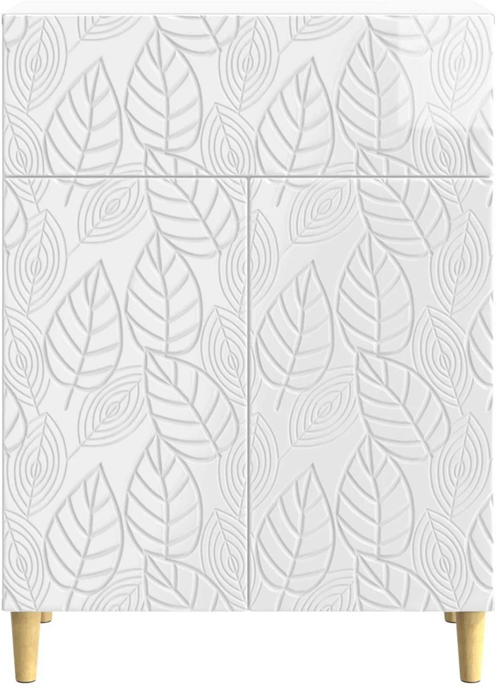 Kabalas Itin blizgi balta 66 x 34,5 x 90 cm Apdirbta mediena