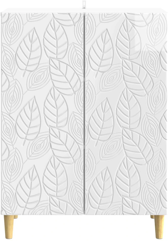 Kabalas Itin blizgi balta 66 x 34,5 x 90 cm Apdirbta mediena