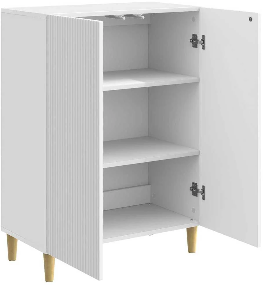 Kabalas Itin blizgi balta 66 x 34,5 x 90 cm Apdirbta mediena