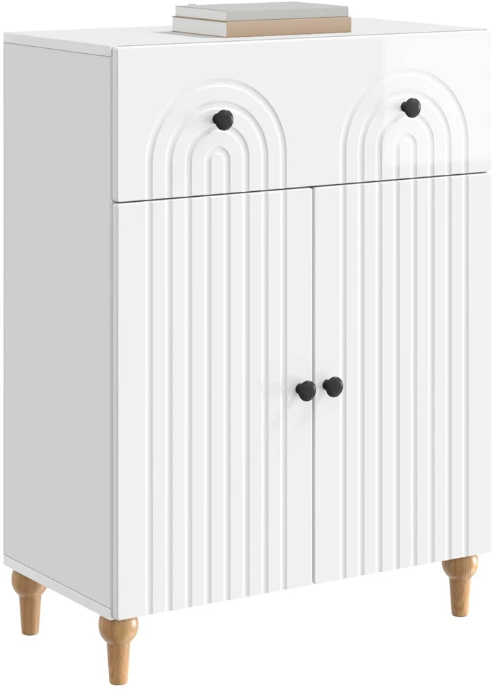 Kabalas Itin blizgi balta 66 x 34,5 x 90 cm Apdirbta mediena
