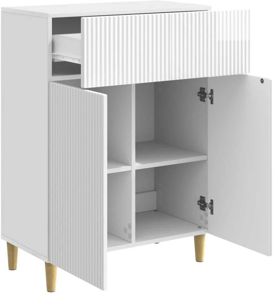 Kabalas Itin blizgi balta 66 x 34,5 x 90 cm Apdirbta mediena