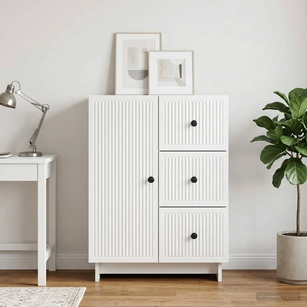 Kabalas Itin blizgi balta 66 x 34,5 x 90 cm Apdirbta mediena