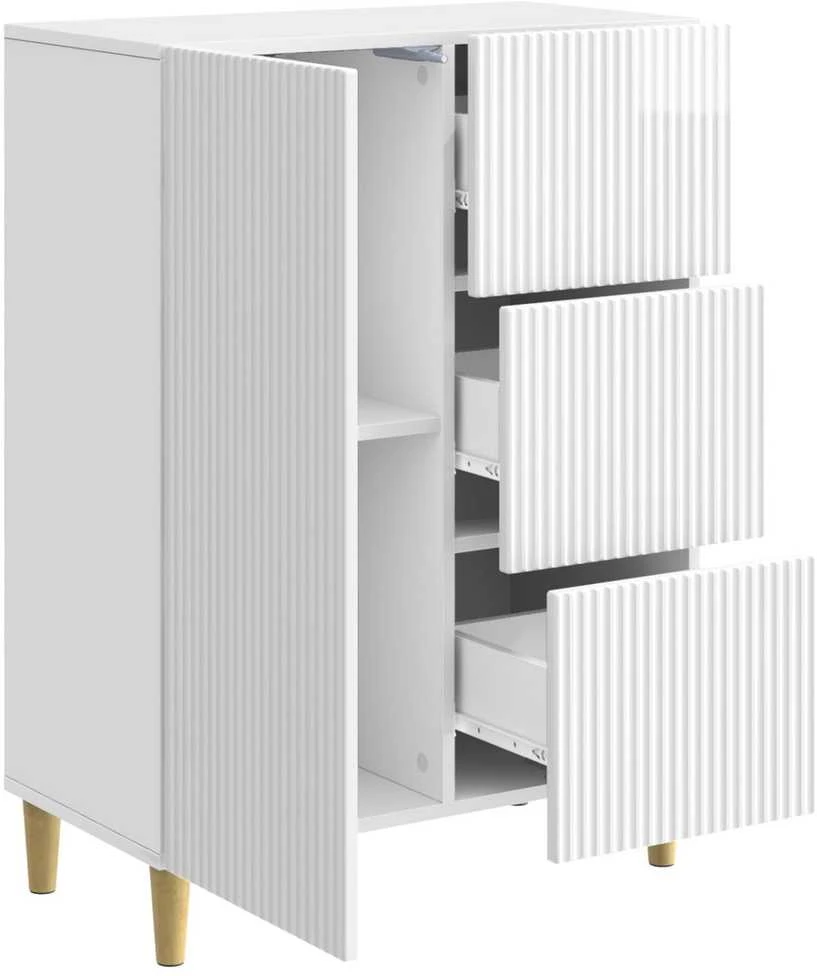 Kabalas Itin blizgi balta 66 x 34,5 x 90 cm Apdirbta mediena