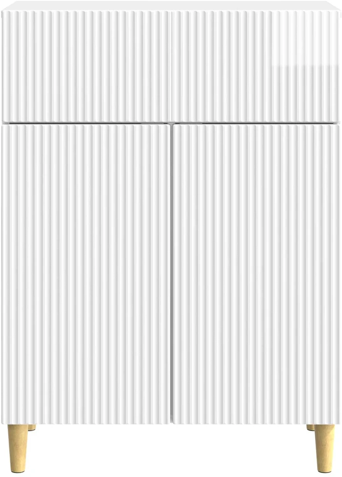Kabalas Itin blizgi balta 66 x 34,5 x 90 cm Apdirbta mediena