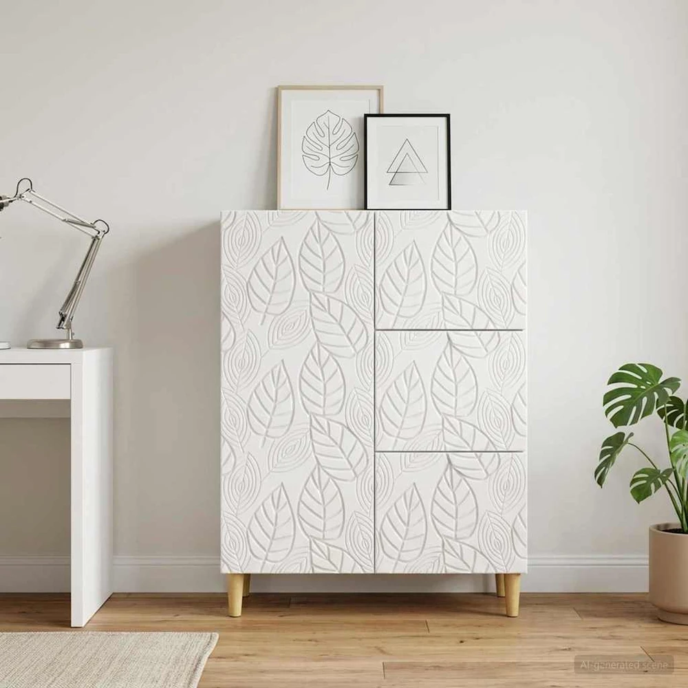 Kabalas Itin blizgi balta 66 x 34,5 x 90 cm Apdirbta mediena