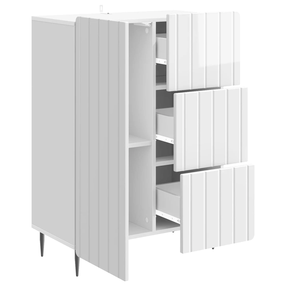 Kabalas Itin blizgi balta 66 x 34,5 x 91,5 cm Apdirbta mediena