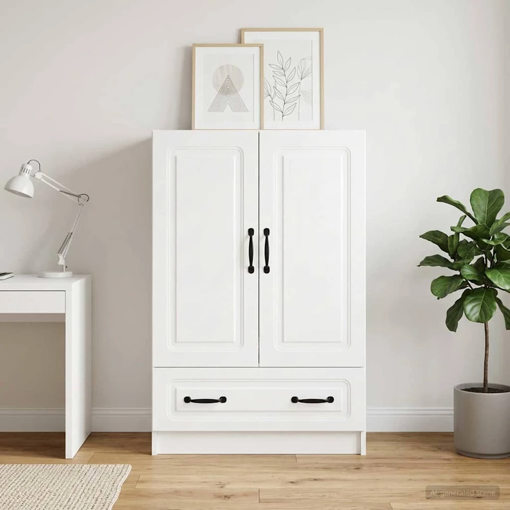 Kabalas Itin blizgi balta 66 x 34,5 x 92 cm Apdirbta mediena