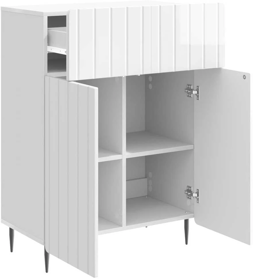 Kabalas Itin blizgi balta 66 x 34,5 x 92 cm Apdirbta mediena
