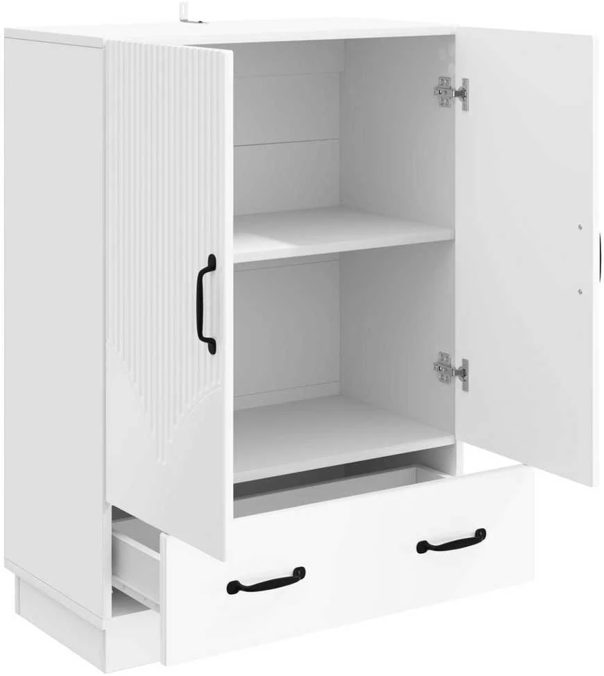 Kabalas Itin blizgi balta 66 x 34,5 x 92 cm Apdirbta mediena