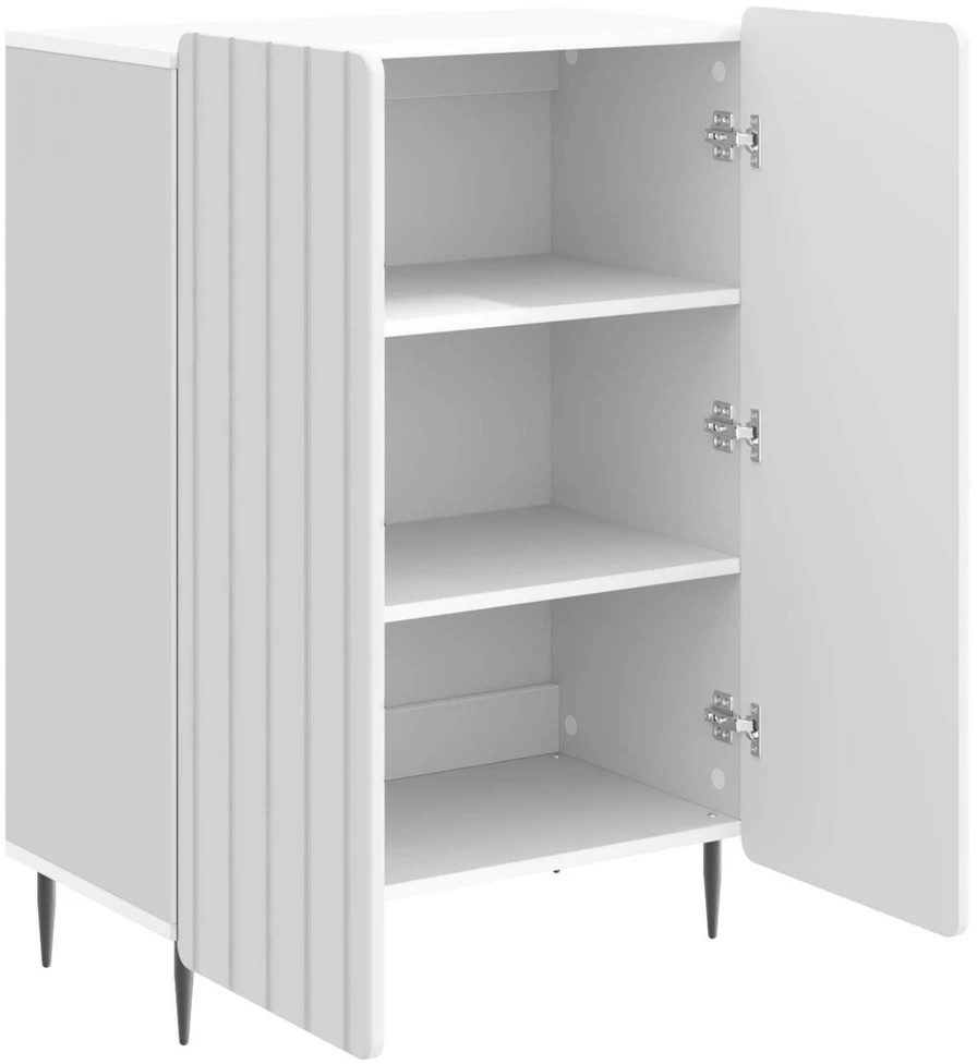 Kabalas Itin blizgi balta 66 x 34,5 x 92 cm Apdirbta mediena