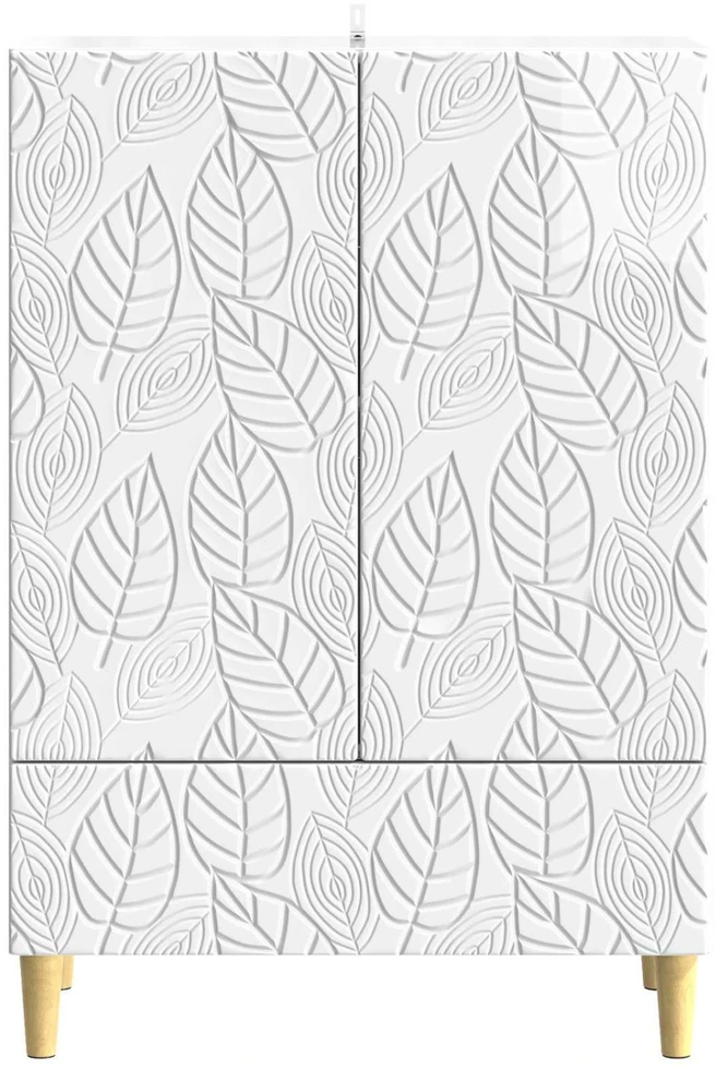 Kabalas Itin blizgi balta 66 x 34,5 x 95 cm Apdirbta mediena