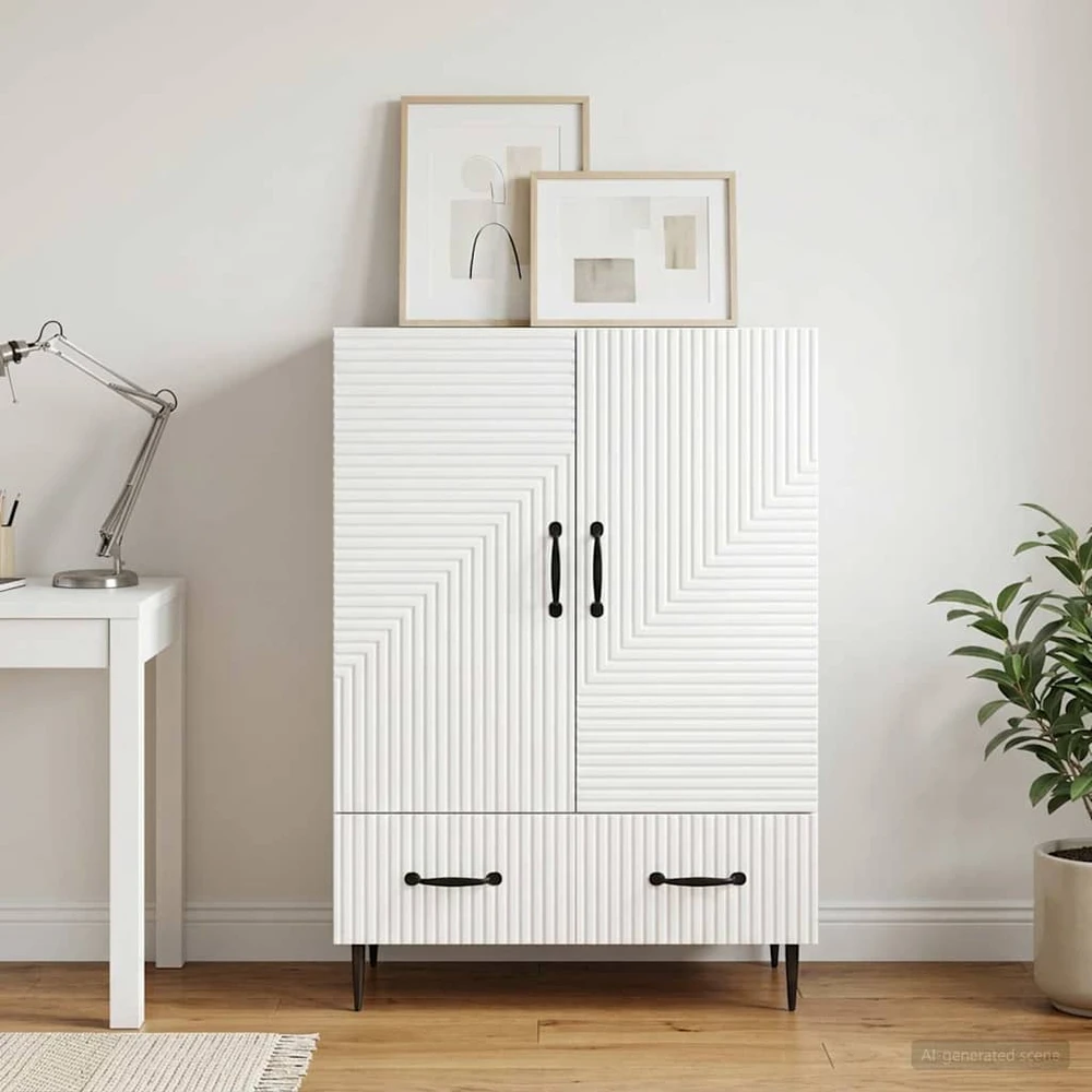Kabalas Itin blizgi balta 66 x 34,5 x 95 cm Apdirbta mediena