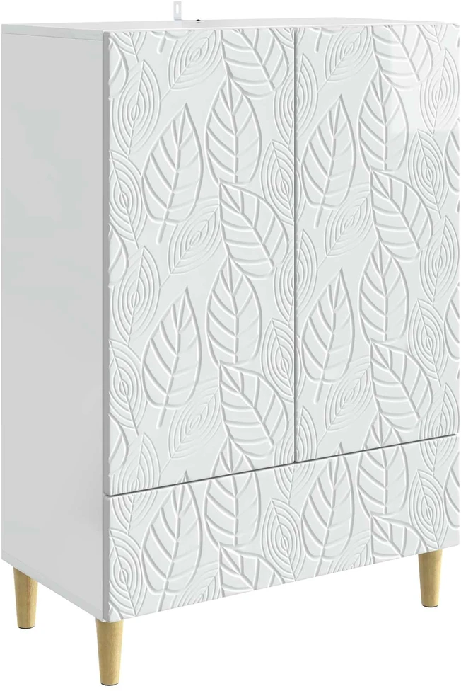 Kabalas Itin blizgi balta 66 x 34,5 x 95 cm Apdirbta mediena