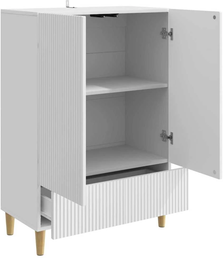 Kabalas Itin blizgi balta 66 x 34,5 x 95 cm Apdirbta mediena